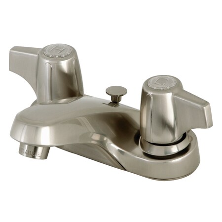 Kingston Brass KB160SNB 4" Centerset Bathroom Faucet, Brushed Nickel KB160SNB